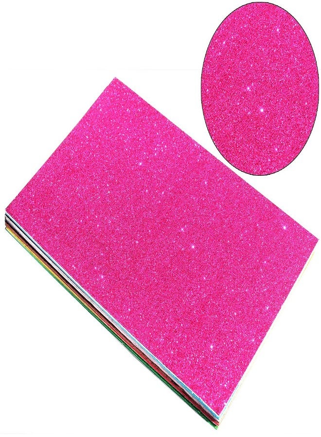 KABEER ART Self Adhesive Easy to Peel Off Glitter Foam Sheets, A4 Size, Pack of 10 - Image 4